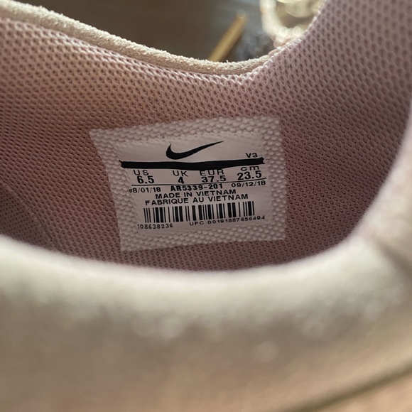 Nike: Light Pink Suede AF-1 - Picture 6 of 7